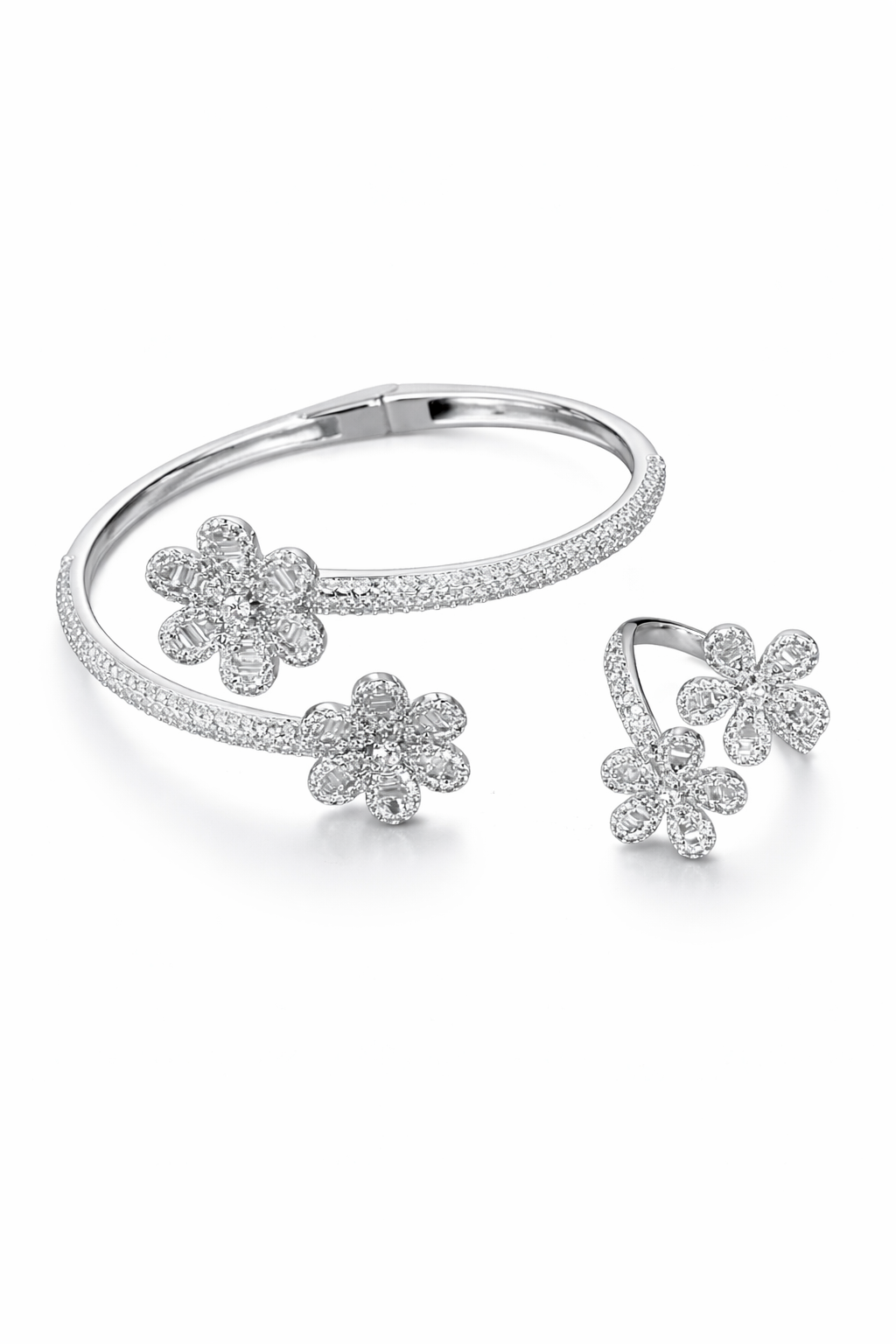 The Anastasia Bangle and Ring Set