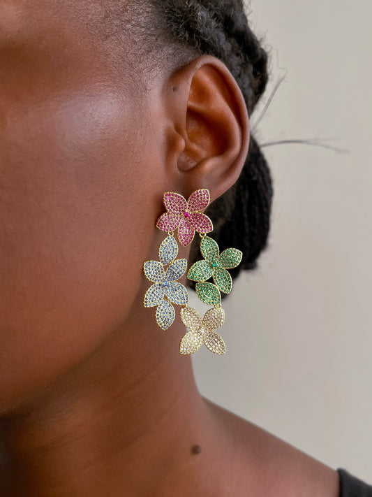 The Dalia Earring (gold multicolor)