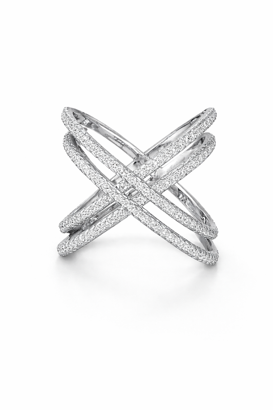 The Crisscross Ring (silver)